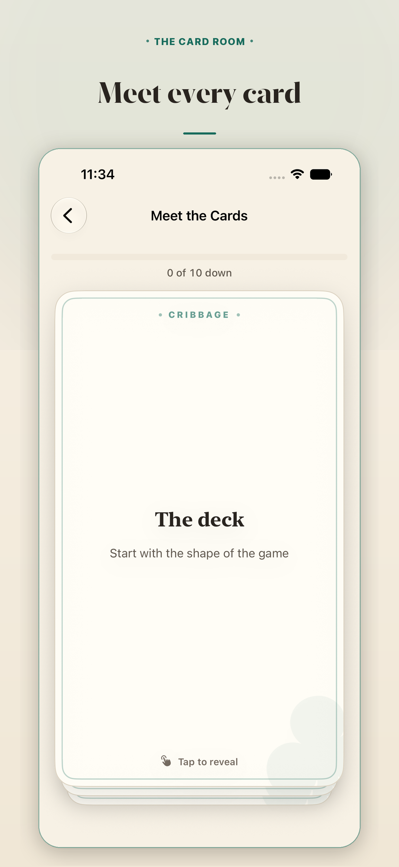 Every card counts. &middot; The Card Room covering values, cuts, and the board